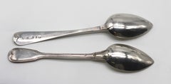 Assembled Set of Fourteen Silver Grapefruit Spoons