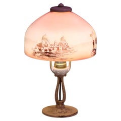 Lampada da scrivania in vetro birmano "Mt. Washington"