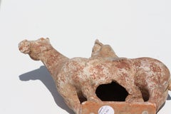 Chinese Tang Dynasty Painted Pottery Equestrian Figure