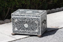 Mother-of-Pearl inlaid Ebonized Small Trunk
