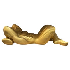 Monumental Contemporary Gilt Figural Sculpture