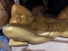 Monumental Contemporary Gilt Figural Sculpture