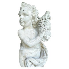 Cast Cement Figure of a Putto