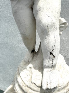 Cast Cement Figure of a Putto