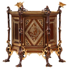 Japanischer Pflanzgefäß aus Bronze im japanischen Stil von L'Escalier de Cristal, Frankreich, um 1890