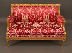 J.-B. III Lelarge, Salon Suite of Louis XVI period , France, Circa 1780, Silk