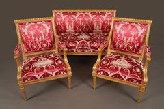 J.-B. III Lelarge, Suite da salotto dell’epoca di Luigi XVI, Francia, 1780 circa, seta
