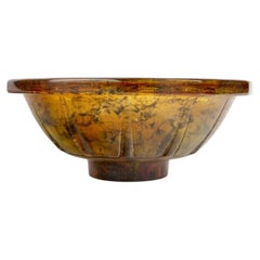 François Décorchemont – Art-déco-Schale aus Pâte de verre