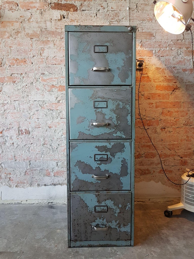 Ii Metal Cabinet Steel Lockers Four Cabinets Loft Style Ii Metal Cabinet Steel Lockers Four Cabinets Loft Style Brushed In Excellent Condition For