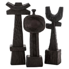 Khada Handgeschnitztes dekoratives Totem-Skulptur-Set