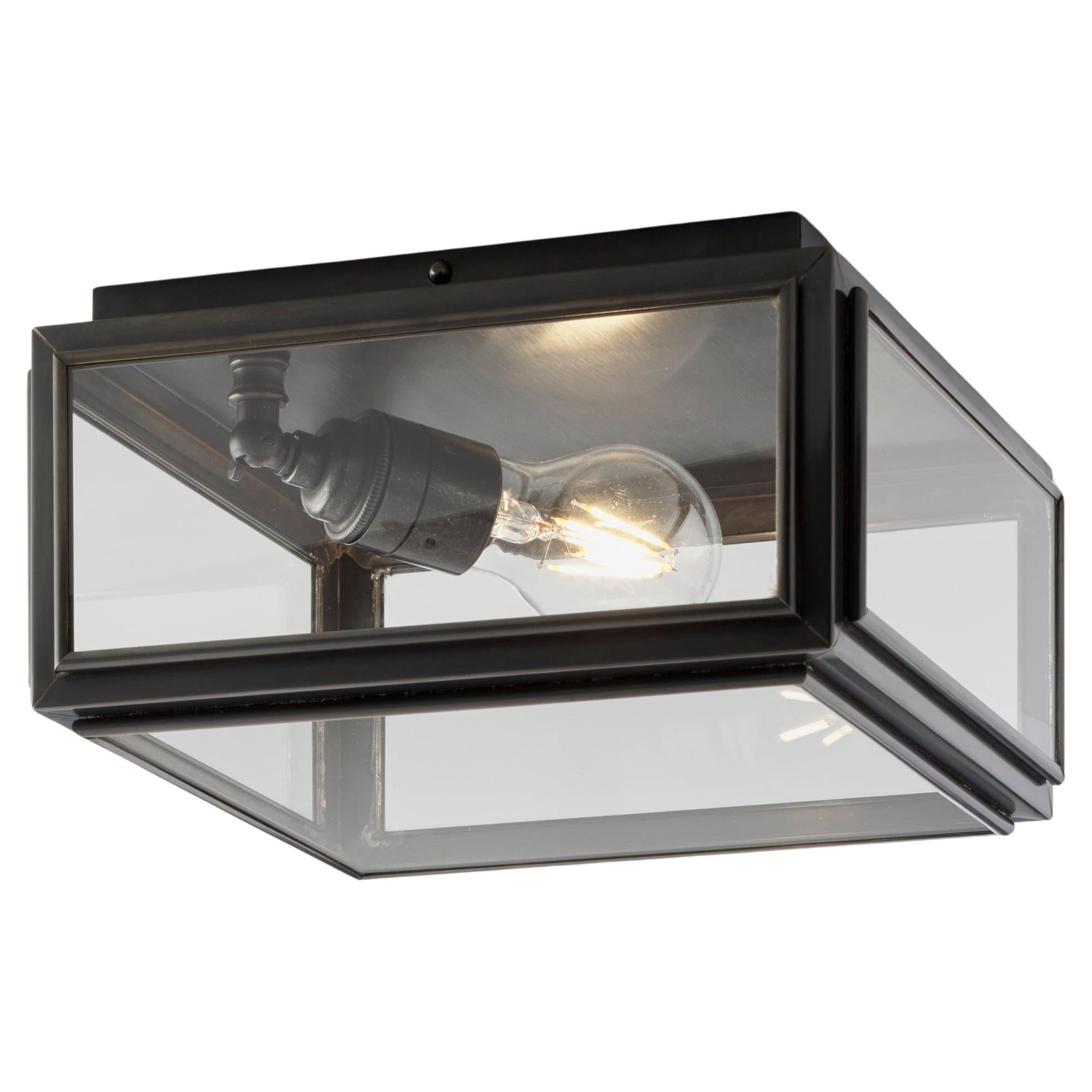 Tekna Chelsea Medium Ceiling Light with Dark Bronze Finish and Frosted Glass