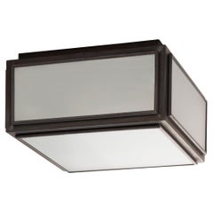 Tekna Chelsea Small Ceiling Light with Dark Bronze Finish and Frosted Glass