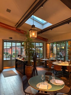 MONTROSE LARGE PENDANT dark bronze clear glass
