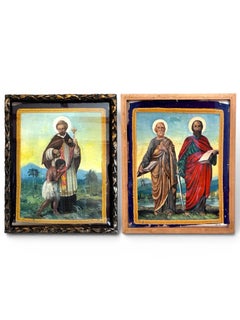 19th Century Ecclesiastical Hand Painted Double Sided Processional Banner