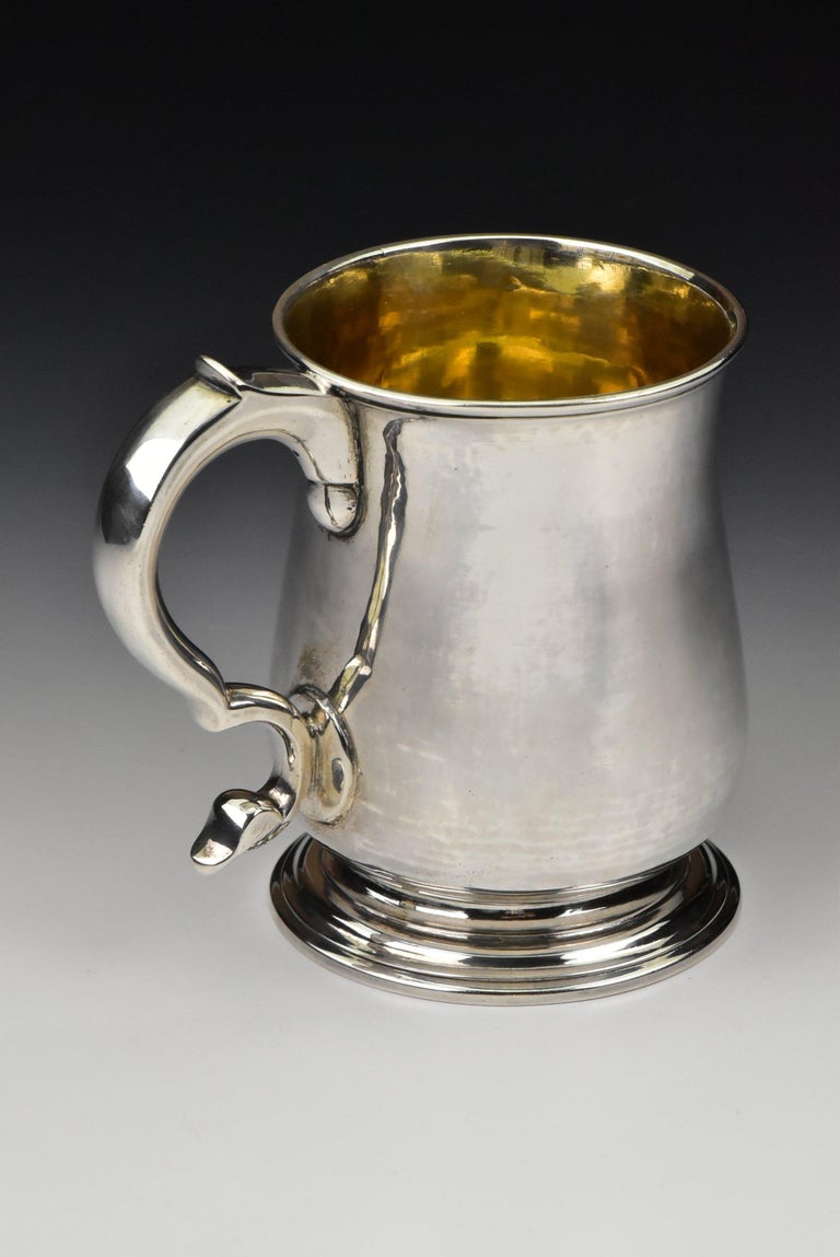 18th Century Isaac Cookson Newcastle English Silver Mug For Sale at 1stdibs