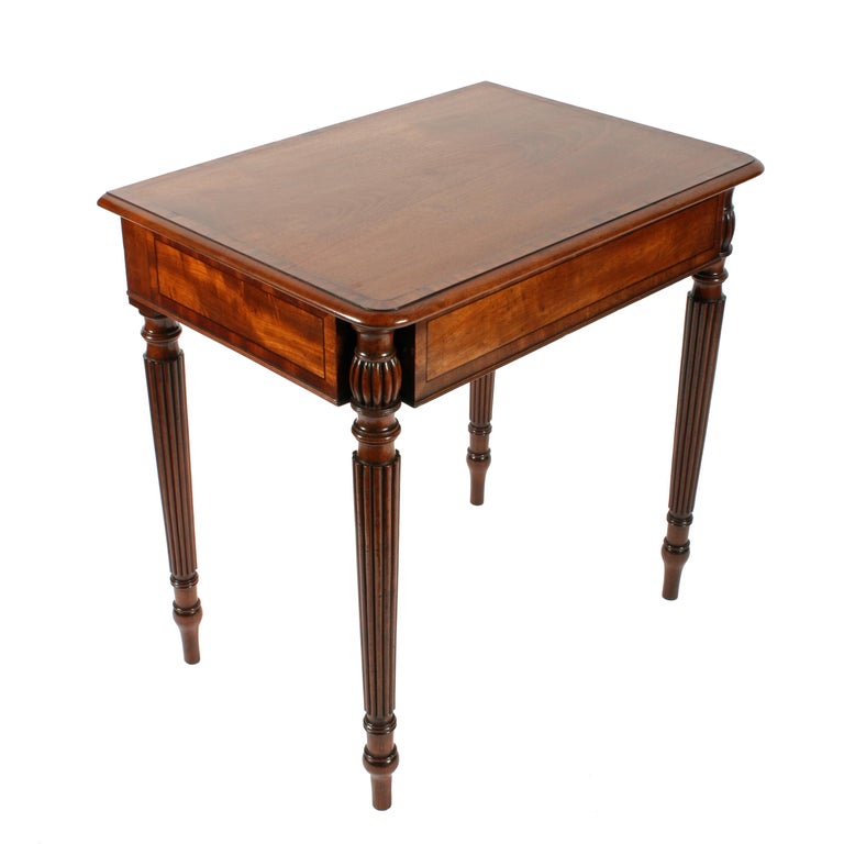Demilune Mahogany Table For Sale at 1stdibs