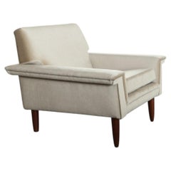 Fauteuil de salon de style « Mid-Century Modern » – Début des années 1960 (ivoire / blanc cassé)