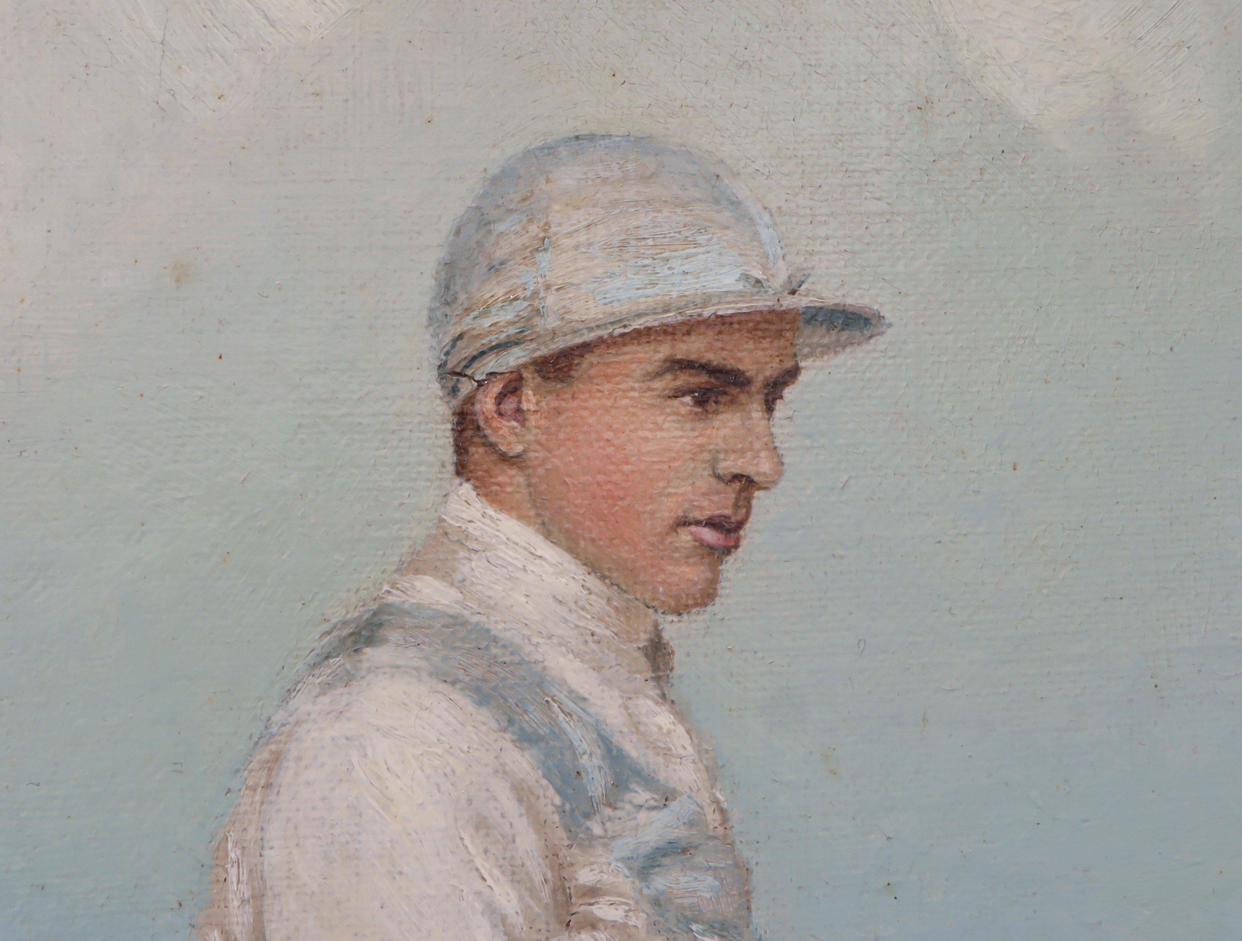 English Portraits of a Jockeys and Racehorse For Sale