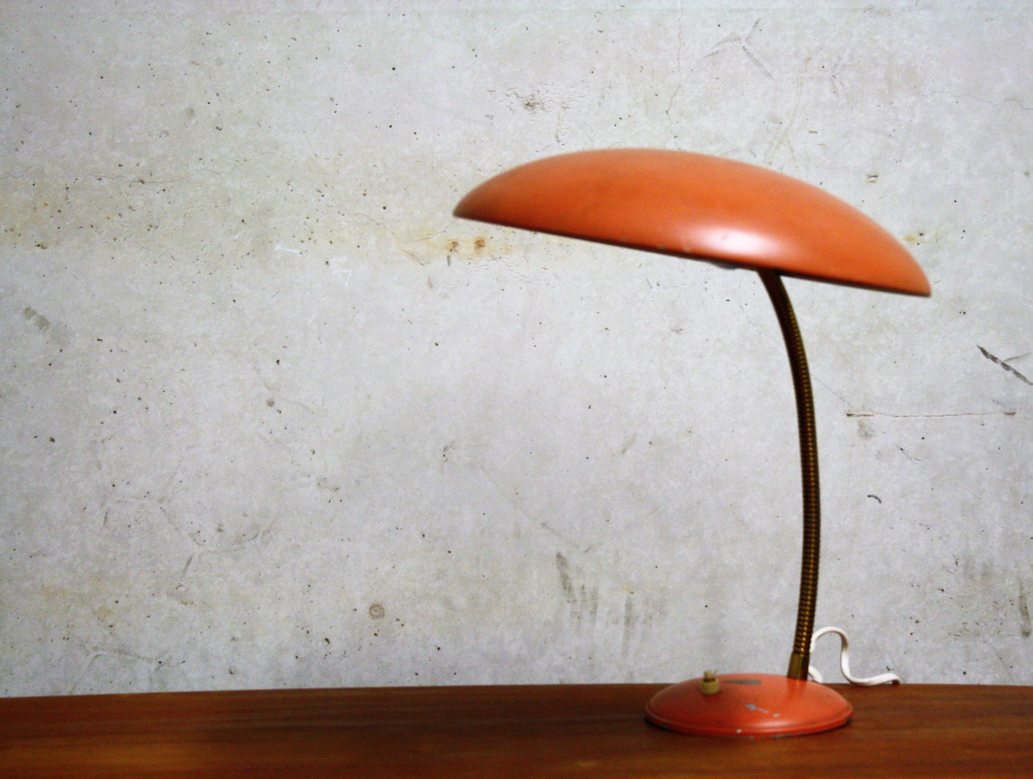 Orange Midcentury Table Lamp by Philips, 1960s 2