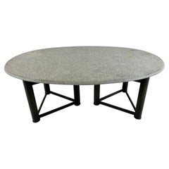 Oval dining table in the manner of Jan Vlug, 1970s