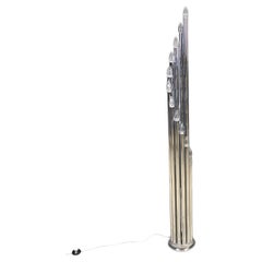 Vintage modernist chrome floor lamp, 1970s