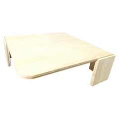Travertine Coffee Table 1970s, Italy