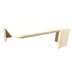 Travertine Coffee Table 1970s, Italy