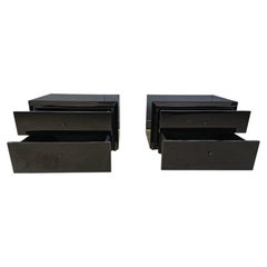 Pair of bedside cabinets by Interluke, 1970s