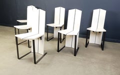 Post modern dining chairs, set of 6 - 1980s