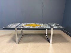 Ceramic Coffee Table by Jean D'Asti, France, 1960s