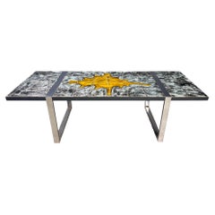Ceramic Coffee Table by Jean D'Asti, France, 1960s