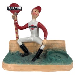 Vintage martini advertising statue, 1960s