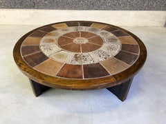 Mesa de centro danesa de Tue Poulsen para Haslev Mobelsnedkeri, años 60