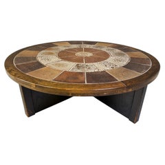 Mesa de centro danesa de Tue Poulsen para Haslev Mobelsnedkeri, años 60