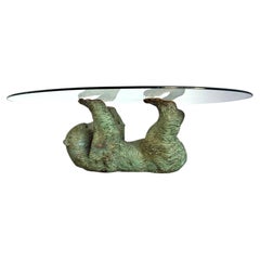 Brass Bear Coffee Table, 1970s