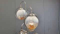 Lampadaire vintage en verre Murano par Mazzega, 1970