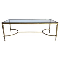Maison Bagues coffee table in brass, 1960s