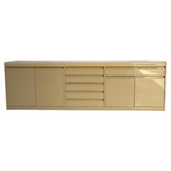 Vintage lacquered credenza, 1980s