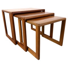 Scandinavian nesting tables by Dyrlund, 1960s