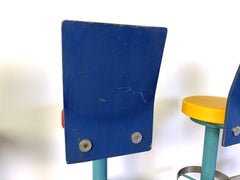 Vintage industrial bar stools, 1980s set of 4