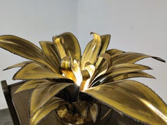 Maison Jansen Style Flower Table Lamp, 1970s