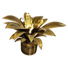 Maison Jansen Style Flower Table Lamp, 1970s