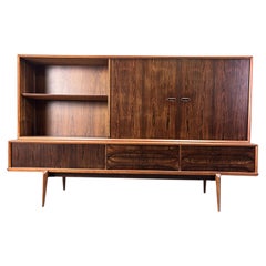 Oswald Vermaercke Paola rosewood highboard for V-Form Belgium 1959
