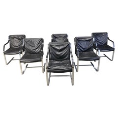 Set of 6 Rudolf Glatzel armchairs for Knoll Art Collection, 1980s