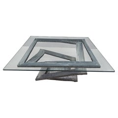 Fleur de Fer coffee table by Maurice Barilone, 1980s