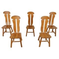 Chaises de salle à manger vintage par Depuydt, Belgique, ensemble de 5 - années 1960