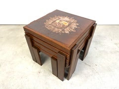 Mid century ceramic nest of tables, 1960s