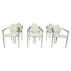 Sedie da pranzo vintage di Belgo chrom, set di 6 - anni '80