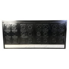 Black brutalist credenza, 1970s