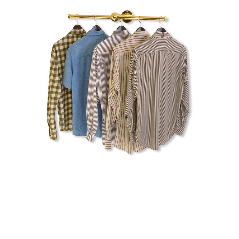 Wall Mounted Clothes Rail Solid Br For At 1stdibs Wall Mounted Clothes Rail Solid Br In New Condition For London Gb